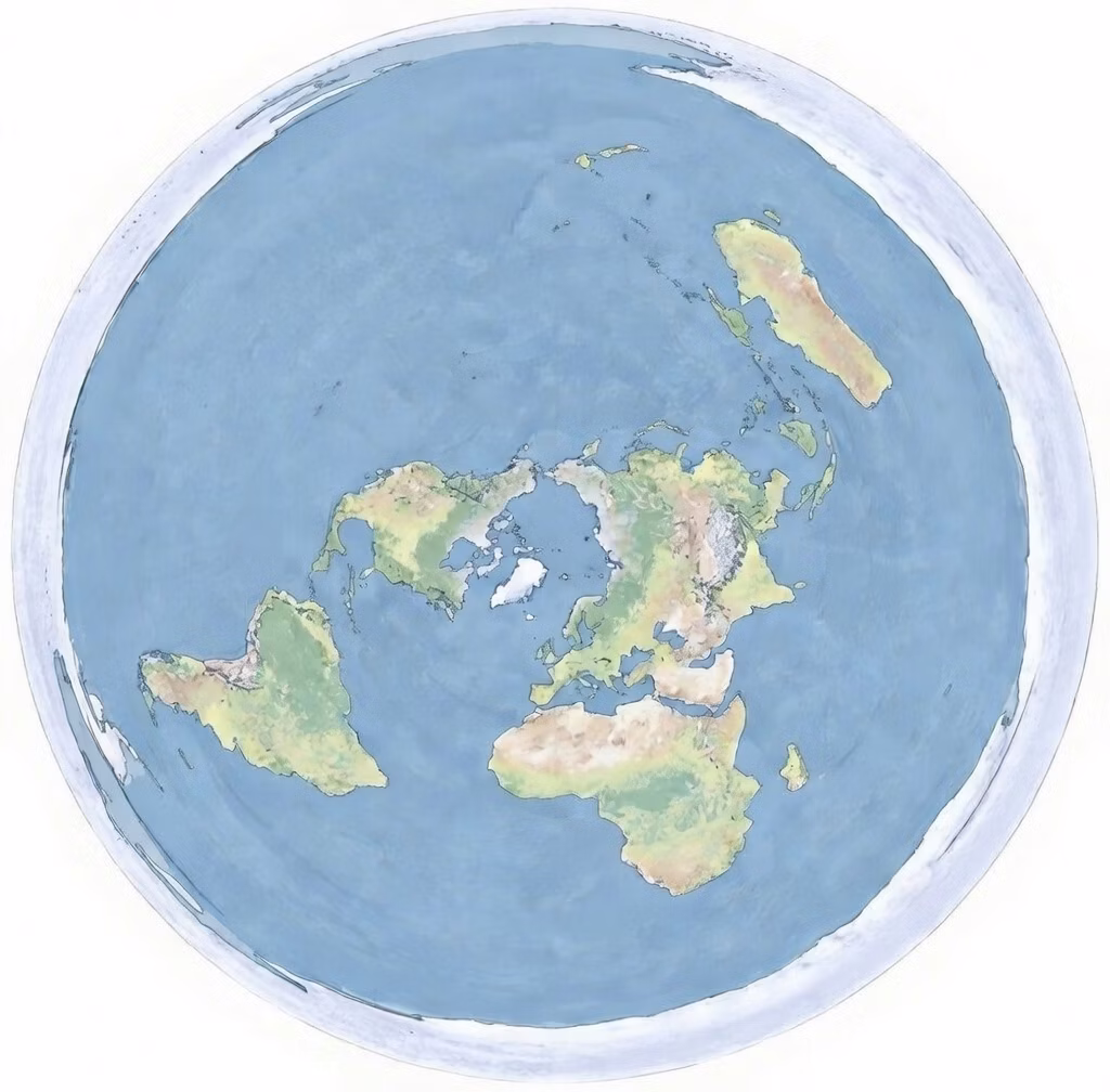 Enochian Flat Earth Stationary Plane Map